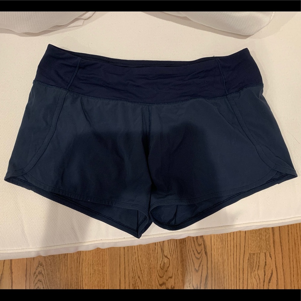 Lululemon Speed Up Shorts Long 4” Navy Blue